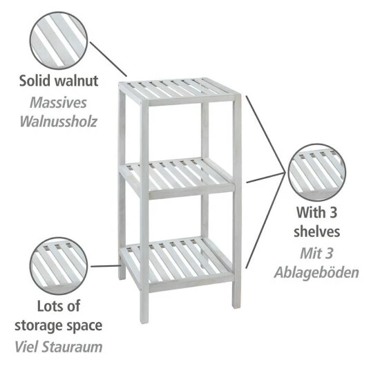 Wenko Regal Norway Mit 3 Böden Natur Weiß 9 Wenko Regal Norway Mit 3 Böden Natur Weiß – Bild 7