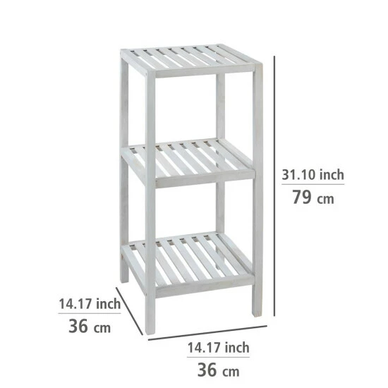 Wenko Regal Norway Mit 3 Böden Natur Weiß 11 Wenko Regal Norway Mit 3 Böden Natur Weiß – Bild 9