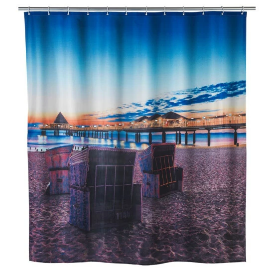 Wenko LED Duschvorhang Usedom 3 Wenko LED Duschvorhang Usedom