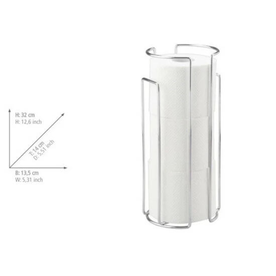 Wenko Toilettenpapier-Ersatzrollenhalter Chrom 3 Wenko Toilettenpapier-Ersatzrollenhalter Chrom