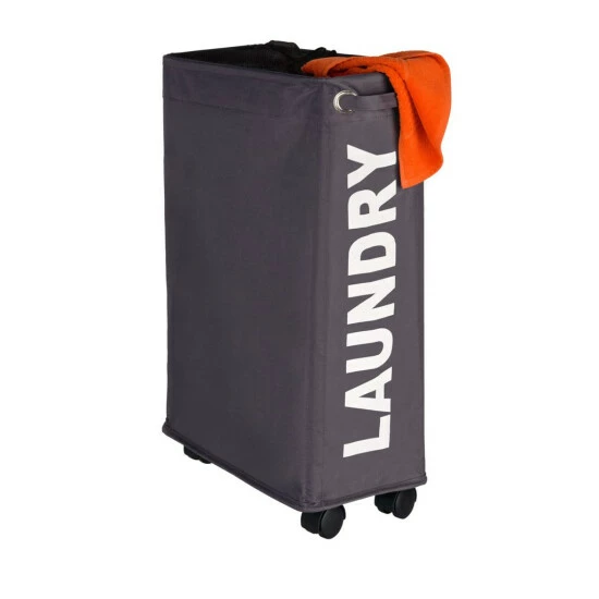 Wenko Wäschesammler Corno Grau 5 Wenko Wäschesammler Corno Grau – Bild 3