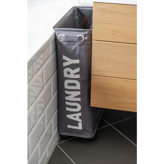 Wenko Wäschesammler Corno Grau 9 Wenko Wäschesammler Corno Grau – Bild 7