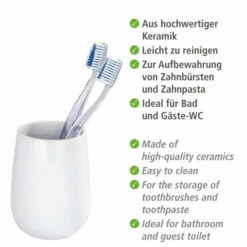 Wenko Zahnputzbecher Malta Weiß Keramik 11 Wenko Zahnputzbecher Malta Weiß Keramik -Günstiges Wenko Geschäft unnamed file 17015