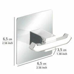 Wenko Turbo-Loc® Edelstahl Wandhaken Duo Quadro -Günstiges Wenko Geschäft unnamed file 17124