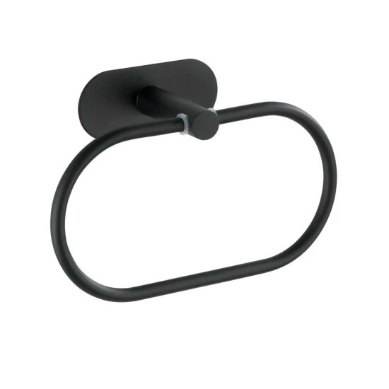 Wenko Turbo-Loc® Edelstahl Handtuchring Orea Black Matt 8 Wenko Turbo-Loc® Edelstahl Handtuchring Orea Black Matt – Bild 6
