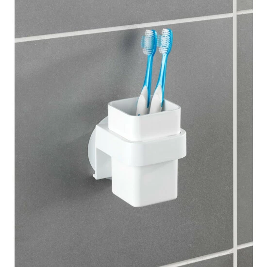 Wenko Static-Loc® Zahnputzbecher Osimo Weiß 3 Wenko Static-Loc® Zahnputzbecher Osimo Weiß