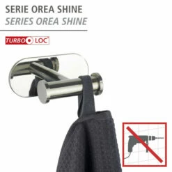 Wenko Turbo-Loc® Edelstahl Wandhaken Duo Orea Shine -Günstiges Wenko Geschäft unnamed file 17439