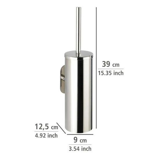 Wenko Turbo-Loc® Edelstahl WC-Garnitur Orea Shine Geschlossen 7 Wenko Turbo-Loc® Edelstahl WC-Garnitur Orea Shine Geschlossen – Bild 5