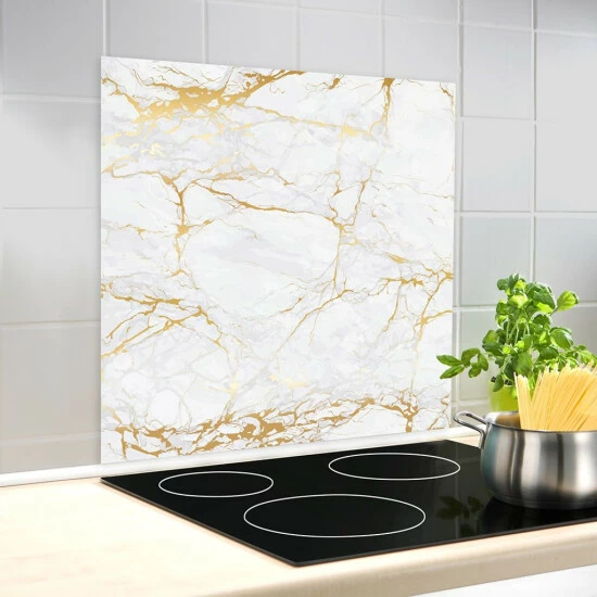 Wenko Glasrückwand Marmor Gold 60 X 70 Cm 9 Wenko Glasrückwand Marmor Gold 60 X 70 Cm – Bild 7