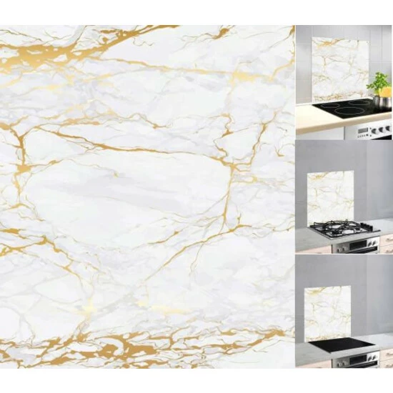 Wenko Glasrückwand Marmor Gold 60 X 70 Cm 11 Wenko Glasrückwand Marmor Gold 60 X 70 Cm – Bild 9