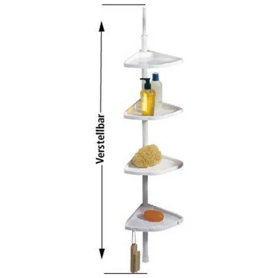 Wenko Teleskop Duschecke Compact Weiß 17 Wenko Teleskop Duschecke Compact Weiß – Bild 15