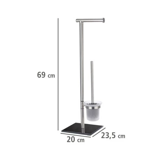 Wenko Stand WC-Garnitur Lima Edelstahl 9 Wenko Stand WC-Garnitur Lima Edelstahl – Bild 7