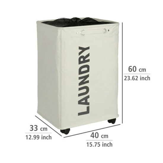 Wenko Wäschesammler Quadro Beige 9 Wenko Wäschesammler Quadro Beige – Bild 7