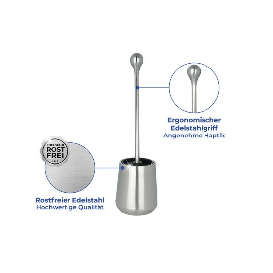 Wenko Hygiene WC-Garnitur Edelstahl 8 Wenko Hygiene WC-Garnitur Edelstahl – Bild 6
