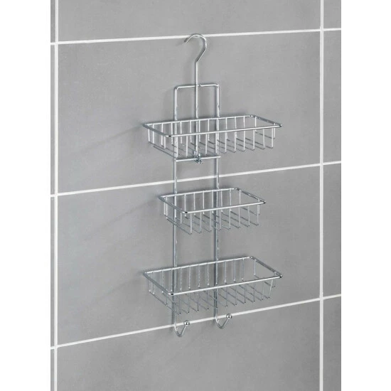 Wenko Duschcaddy Milano 3 Ablagen 2 Haken 17 Wenko Duschcaddy Milano 3 Ablagen 2 Haken – Bild 15