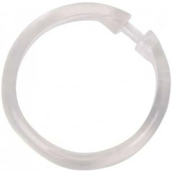 Wenko Duschvorhangringe Groß Transparent 12er Set 4 Wenko Duschvorhangringe Groß Transparent 12er Set – Bild 2