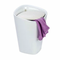 Wenko Hocker Candy Eckig White, Mit Wäschesack -Günstiges Wenko Geschäft unnamed file 17974