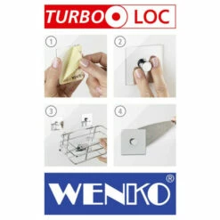 Wenko Turbo-Loc® Seifenablage Quadro -Günstiges Wenko Geschäft unnamed file 18053