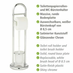 Wenko Stand WC-Garnitur Siena Chrom -Günstiges Wenko Geschäft unnamed file 18128
