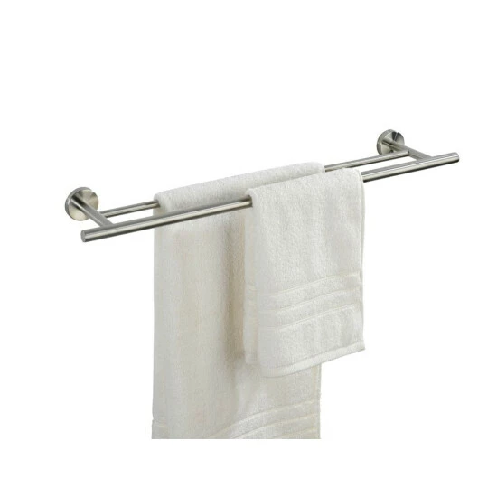 Wenko Badetuchstange Duo Bosio Matt Edelstahl 4 Wenko Badetuchstange Duo Bosio Matt Edelstahl – Bild 2