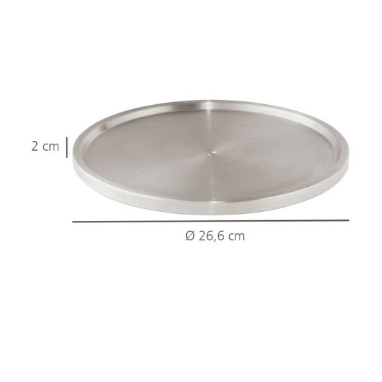 WENKO Schrankrondell Uno, Drehbares Küchenregal, Auch Als Gewürzregal Geeignet, Edelstahl, 26,5 X 2 Cm | Inkl. 2er Set Reinigungsschwämme Gratis 4 WENKO Schrankrondell Uno, Drehbares Küchenregal, Auch Als Gewürzregal Geeignet, Edelstahl, 26,5 X 2 Cm | Inkl. 2er Set Reinigungsschwämme Gratis – Bild 2