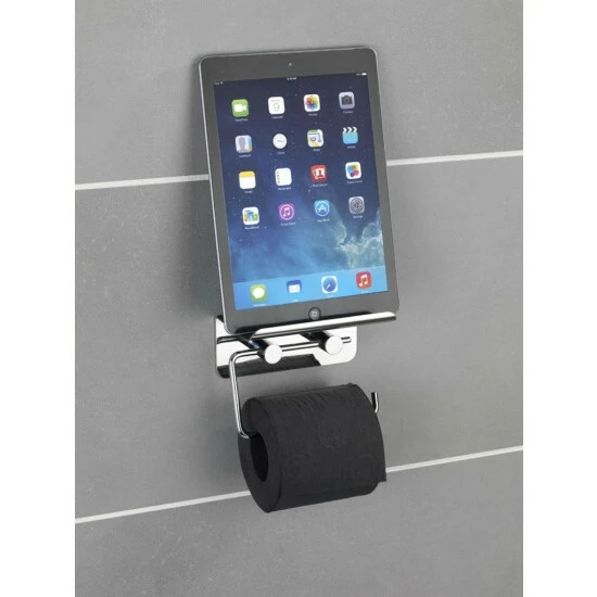 Wenko Toilettenpapierhalter Mit Smartphone-Ablage Edelstahl 17 Wenko Toilettenpapierhalter Mit Smartphone-Ablage Edelstahl – Bild 15