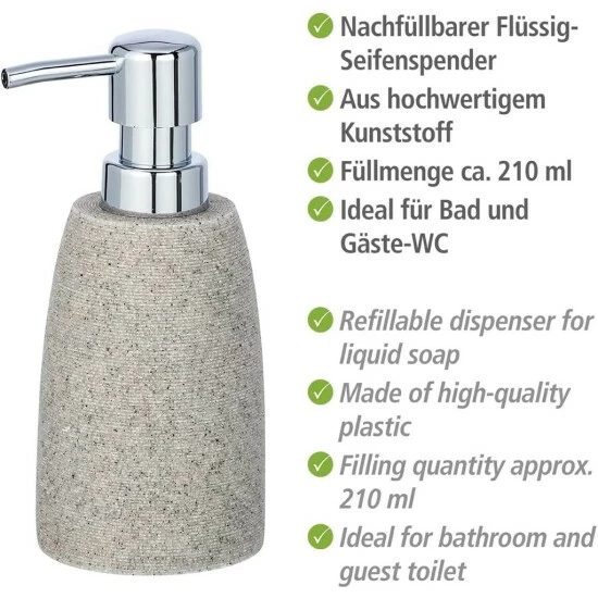 Wenko Seifenspender Goa Hellgrau 10 Wenko Seifenspender Goa Hellgrau – Bild 8