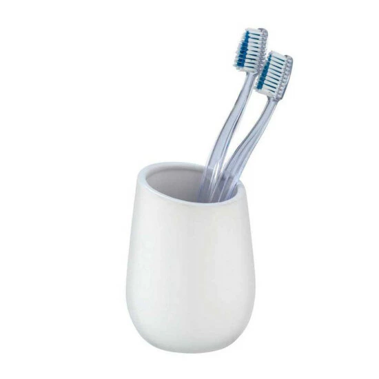 Wenko Zahnputzbecher Badi Weiß Keramik 8 Wenko Zahnputzbecher Badi Weiß Keramik – Bild 6