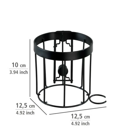 Wenko Haartrocknerhalter Classic Plus Black 9 Wenko Haartrocknerhalter Classic Plus Black – Bild 7