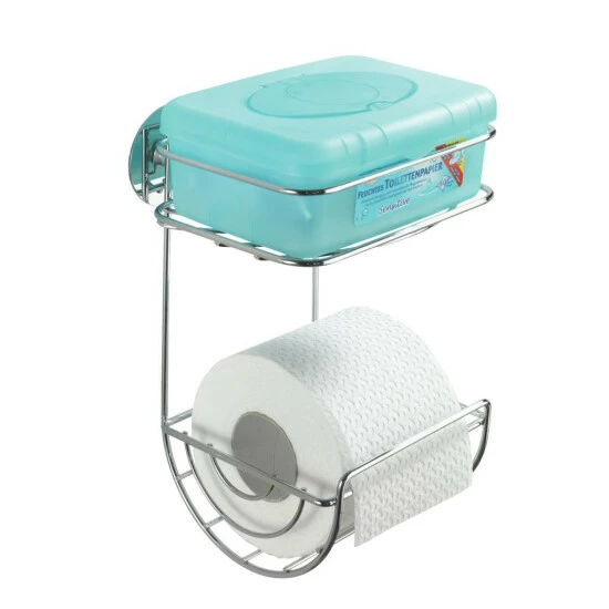 Wenko Turbo-Loc® Toilettenpapierhalter Mit Ablage 4 Wenko Turbo-Loc® Toilettenpapierhalter Mit Ablage – Bild 2