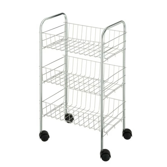 Wenko Rollwagen Florenz Mit 3 Ablagen Chrom 5 Wenko Rollwagen Florenz Mit 3 Ablagen Chrom – Bild 3