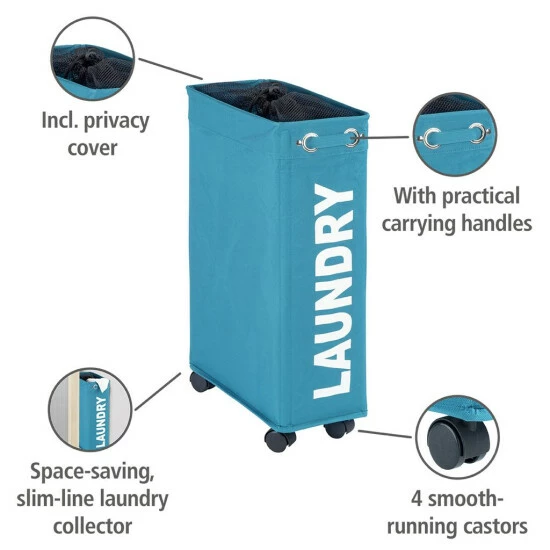 Wenko Wäschesammler Corno Petrol 13 Wenko Wäschesammler Corno Petrol – Bild 11