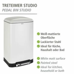 Wenko Treteimer Studio Easy-Close Weiß 30 L -Günstiges Wenko Geschäft unnamed file 18613