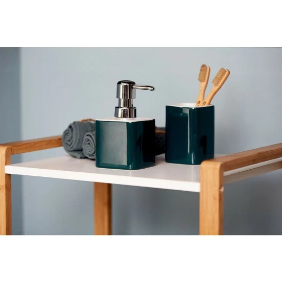 Wenko Zahnputzbecher Elmo Grau Keramik 7 Wenko Zahnputzbecher Elmo Grau Keramik – Bild 5