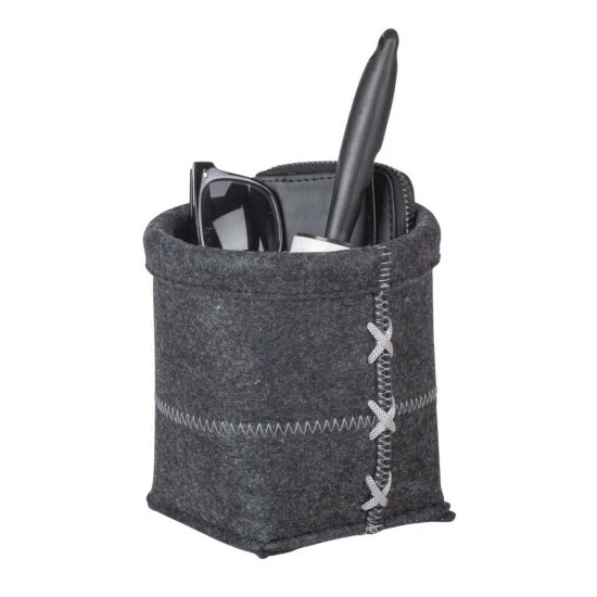 Wenko Aufbewahrungskorb Mara Filz S Anthrazit 7 Wenko Aufbewahrungskorb Mara Filz S Anthrazit – Bild 5