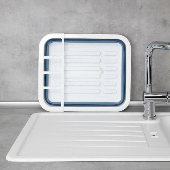 Wenko Geschirrabtropfer Gaia Faltbar Blau/Weiß 12 Wenko Geschirrabtropfer Gaia Faltbar Blau/Weiß – Bild 10