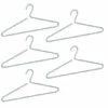 Wenko Kleiderbügel Lux Silber, 5er Set
