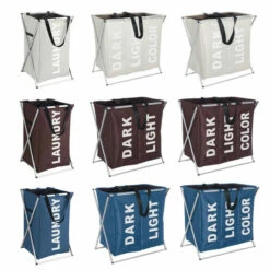 Wenko Wäschesammler Uno - Wäschekorb, Fassungsvermögen 52 L, 100 % Polyester, 35 X 57 X 38 Cm -Günstiges Wenko Geschäft unnamed file 18826