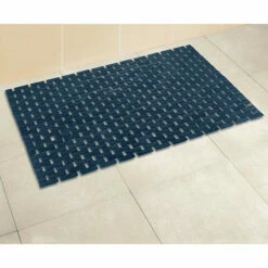 Wenko Badematte Bamboo Dunkelblau