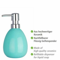 Wenko Seifenspender Polaris Pastel Blue Keramik -Günstiges Wenko Geschäft unnamed file 18908