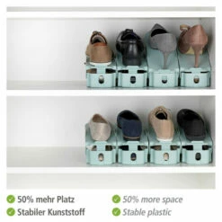 Wenko Schuhstapler Höhenverstellbar Pastellgrün 8er Set -Günstiges Wenko Geschäft unnamed file 19009