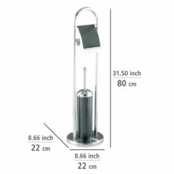 Wenko Stand WC-Garnitur Adrano Edelstahl -Günstiges Wenko Geschäft unnamed file 19075