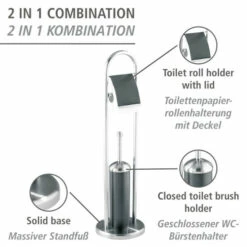 Wenko Stand WC-Garnitur Adrano Edelstahl -Günstiges Wenko Geschäft unnamed file 19076