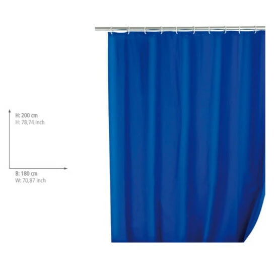 Wenko Duschvorhang Uni Night Blue 3 Wenko Duschvorhang Uni Night Blue