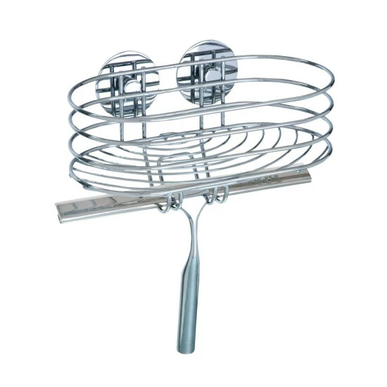 Wenko Turbo-Loc® Wandablage Mit Duschabzieher 5 Wenko Turbo-Loc® Wandablage Mit Duschabzieher – Bild 3