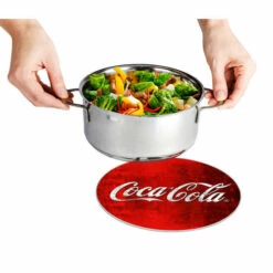 Wenko Topfuntersetzer Classic Ø 20 Cm, Motiv Coca-Cola In Rot
