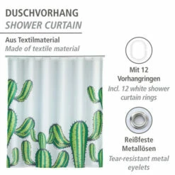 Wenko Duschvorhang Cactus -Günstiges Wenko Geschäft unnamed file 19245