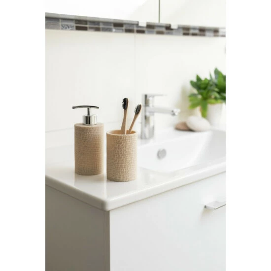 Wenko Zahnputzbecher Peanut Beige 8 Wenko Zahnputzbecher Peanut Beige – Bild 6