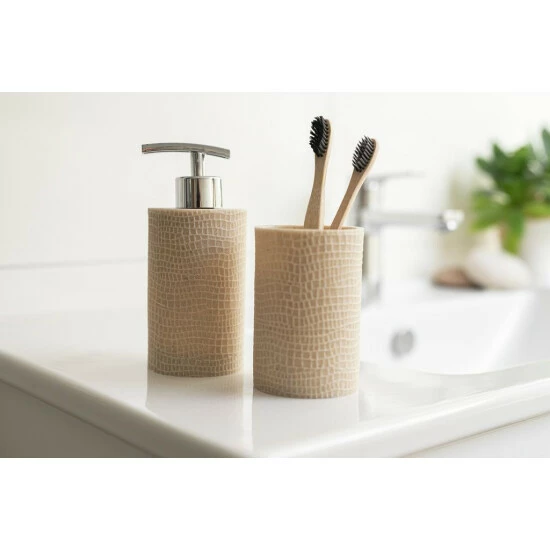 Wenko Zahnputzbecher Peanut Beige 9 Wenko Zahnputzbecher Peanut Beige – Bild 7