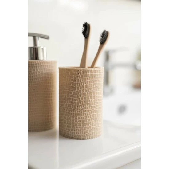 Wenko Zahnputzbecher Peanut Beige 13 Wenko Zahnputzbecher Peanut Beige – Bild 11